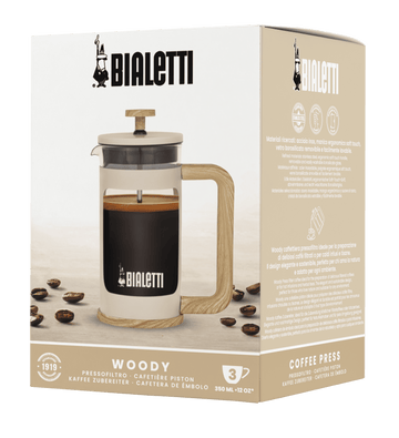 Bialetti Woody Not Coffee French Press Black 3 Cups 350ml